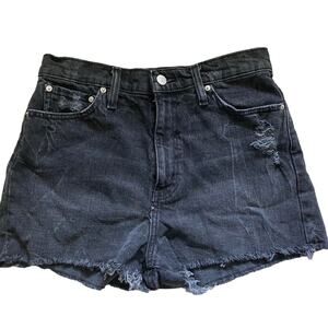 BDGHigh Waisted Distressed Shorts Black size 28